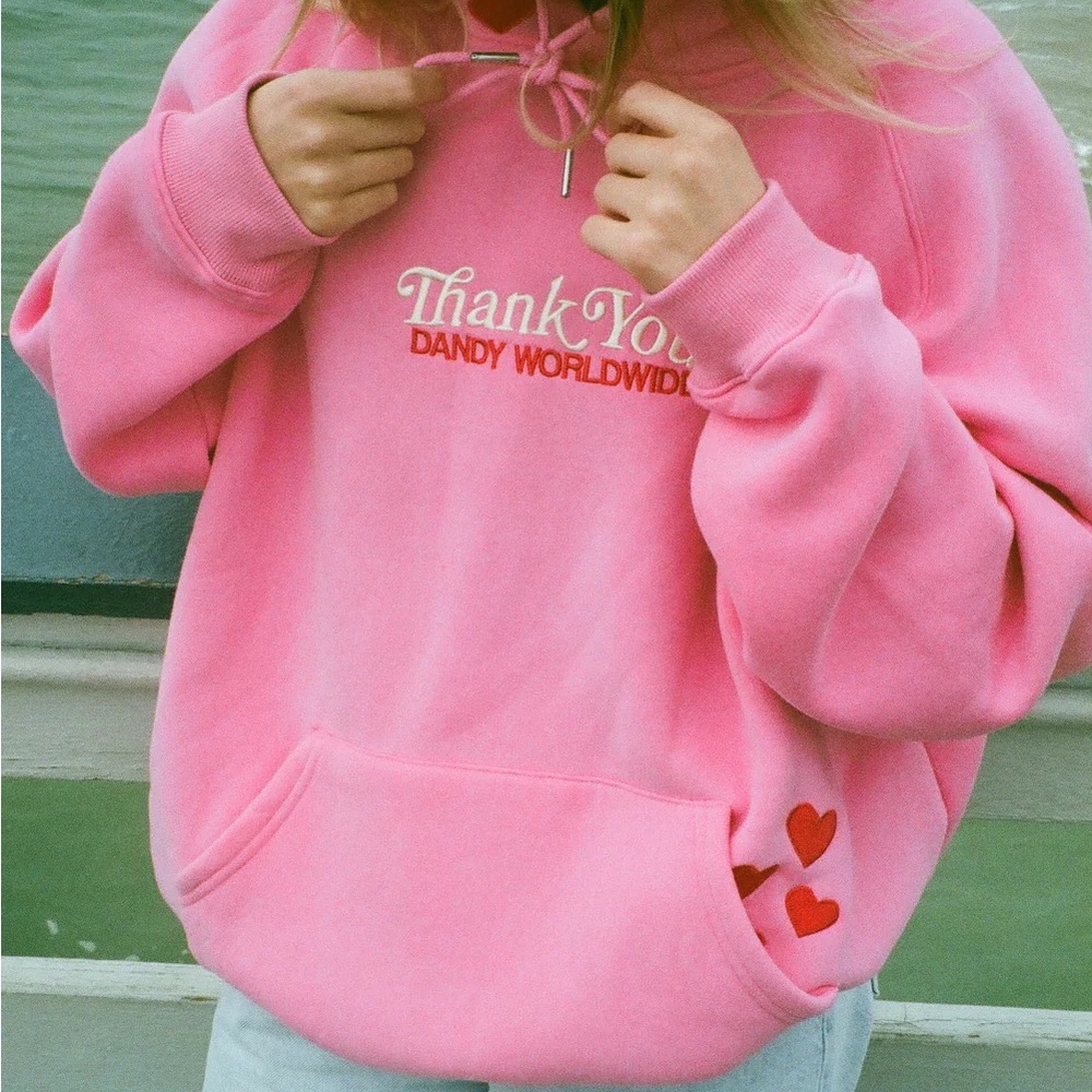 "Quality Time" Oversized Lux Hoodie in Pink